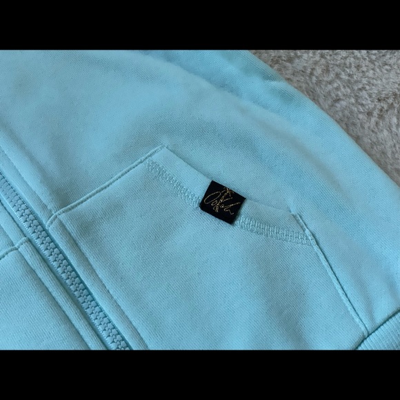 Oceans Of Love And Happiness | Blue Zip Up Hoodie | 4T - Picture 4 of 13